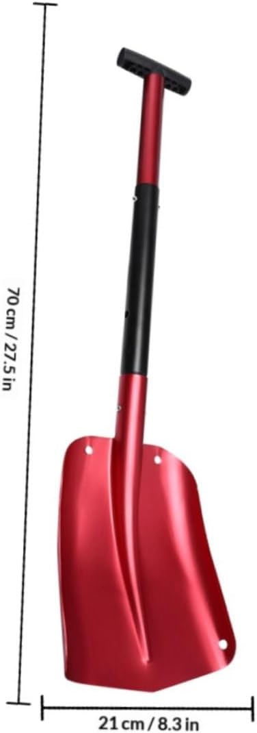 Car Snow Shovel Folding Detachable Metal Snow Removal Shovel with Bag for Outdoor Camping and Emergency Vehicle Use