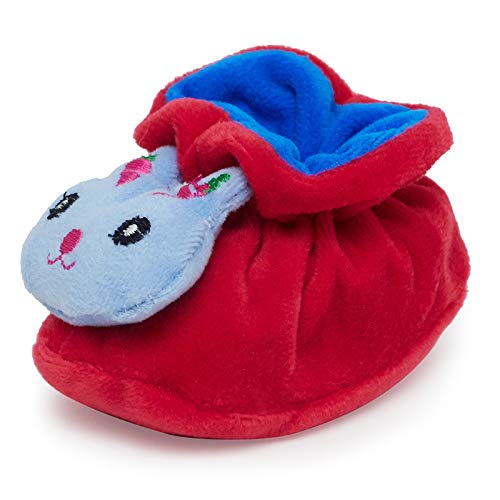 CHIU Super Soft Velvet Baby Booties with Attractive Smiling Rabbit Face CHIU Super Soft Velvet Baby Booties with Attractive Smiling Rabbit Face