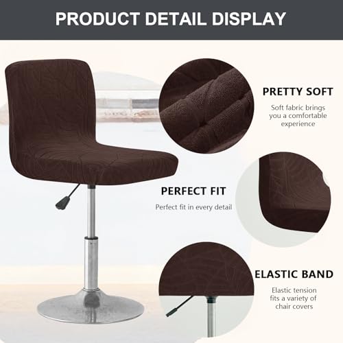 Image of Chair Covers Bar Stool Cover 2pc Bar Chair Cover Swivel Bar Stool Slipcover