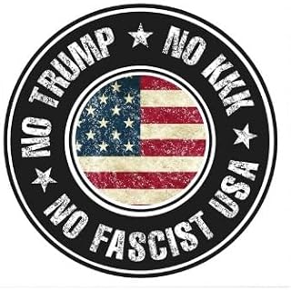 Stickers No Nazis No KKK No Fascist Decal United States for Car, Truck, Window, Laptop, Bumper – Waterproof & Durable (6 inch)