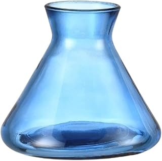 200ml Empty Glass Reed Diffuser Bottle,Fragrance Decor Container | Blue Refillable Diffuser Bottle for Essential Oils,Aromatherapy Container for DIY Reed Sticks,Crafts Decor,Small Flower Vase