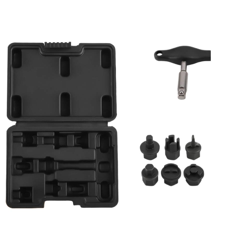Fhtougzxt Onecolor Oil Drain Plug Wrench Drain Plug Removal Kit Tool Compatible With Automotive And Power