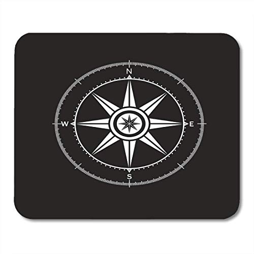Mouse Pads North Wind Rose Compass Símbolo South East West Cartografía Grado Alfombrilla de ratón para portátiles…