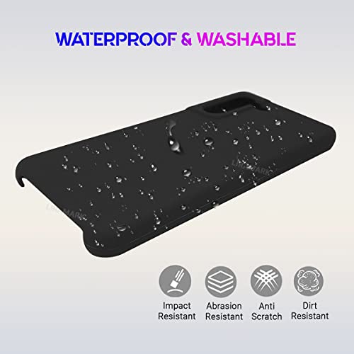Image of LIRAMARK Liquid Silicone Soft Back Cover Case for Samsung Galaxy S21 FE 5G (Black)