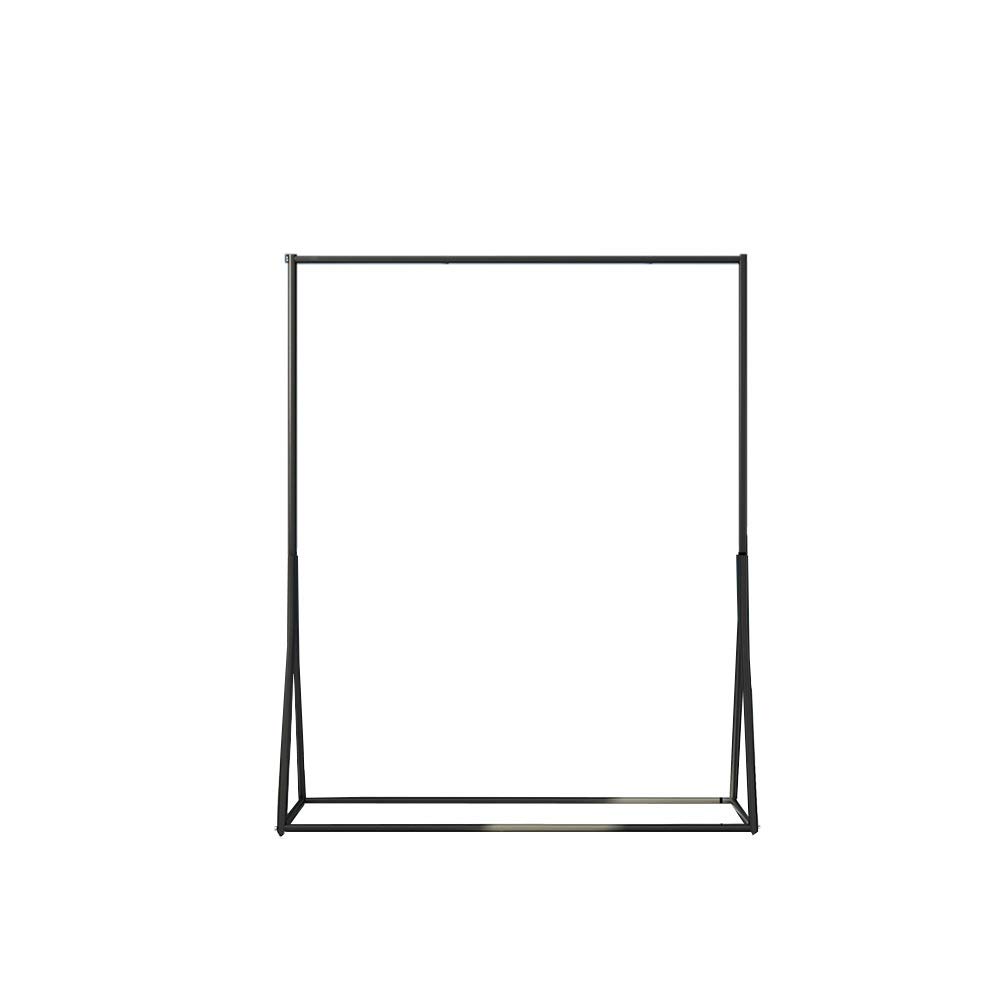 Barra para Colgar Ropa de Metal, Perchero, Tablero de Almacenamiento de una Sola Capa Resistente, percheros con Barra para ropa/150X40X150Cm (80x40x150cm)