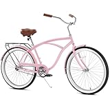 Beach Cruise Bicycle: Ergonomically designed with classic swept-back handlebars, this 26 inches beach cruise bike offers a comfortable upright riding position. It's perfect for neighborhoods, beaches, parks, or city commuting, making it an excellent ...