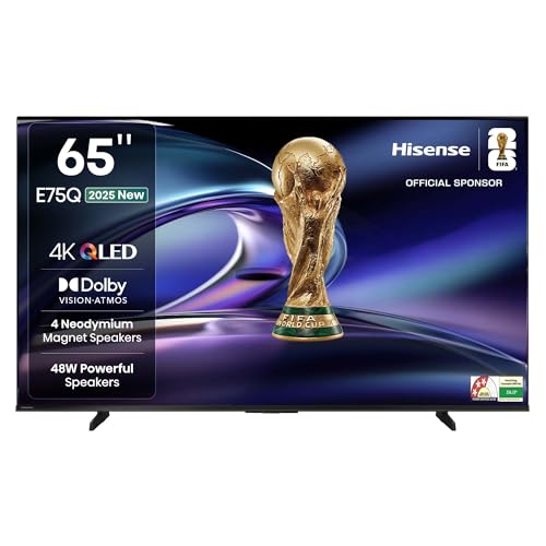 Hisense 164 cm (65 inches) E75Q Series 4K Ultra HD Smart 48W Spea...