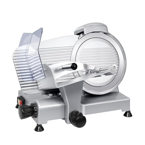 Image of 10 inch Commercial Meat Slicer, Electric Deli Slicer Built-in Sharpener