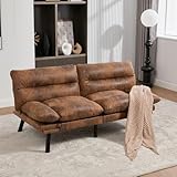 TISSU CHENILLE DOUX ET FACILE À ENTRETENIR : Le canapé convertible 2 places est recouvert d’un tissu chenille extrêmement doux au toucher, offrant une sensation de luxe. Résistant aux taches et facile à nettoyer, il convient parfaitement aux foyers actifs, tout en gardant son élégance au fil du temps.