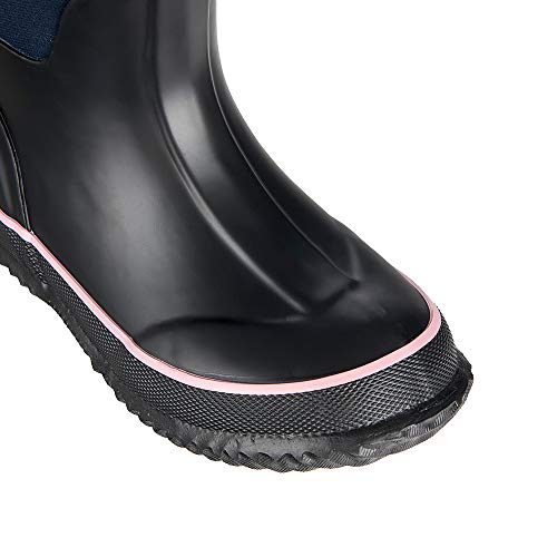 Wtw Kids Rubber Rain Boots - Neoprene Insulated 100% Waterproof Mid Calf Muck Boots For Boys And Girls Winter Snow Boots #TOP4