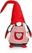 Produktbild COM-FOUR® Premium Weihnachts-Wichtel in XXXL für die Weihnachtsdeko, Handmade winterliche Figur als Dekoartikel, niedlicher Kantenhocker als Raumschmuck oder Geschenk