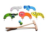 Krocket-Spiel aus Holz BuitenSpeel B.V. GA323 Krocket Jr. Big Five Spiel