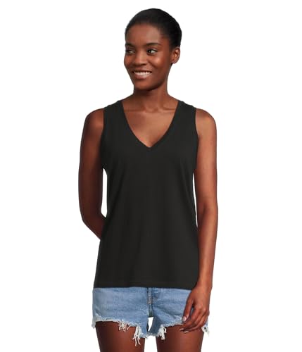 (取寄) メイドウェル レディース ノースサイド Vネック タンク Madewell women Northside Vneck Tank Jet Black Madewell Women's Northside Vneck Tank - Product Details