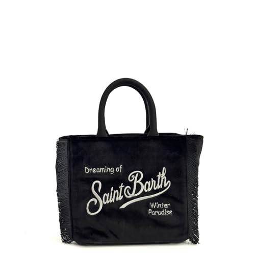 SAINT BARTH Borsa a mano VANITY MINI VELVET - Nero 00207I (nero, Piccola)