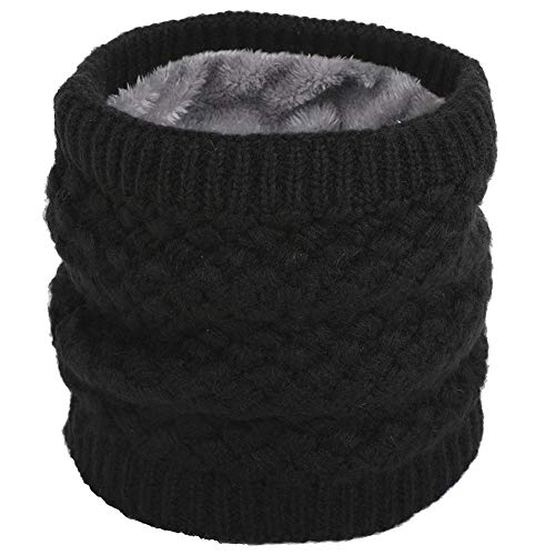 Cruoxibb Womens Winter Infinity Scarf Double-Layer Soft Fleece Lined Thick Knit Neck Warmer Circle Scarf #TOP2