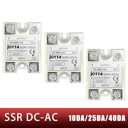 Relais relais semi-conducteur SSR 10DA commande DC charge AC monophasé - 2