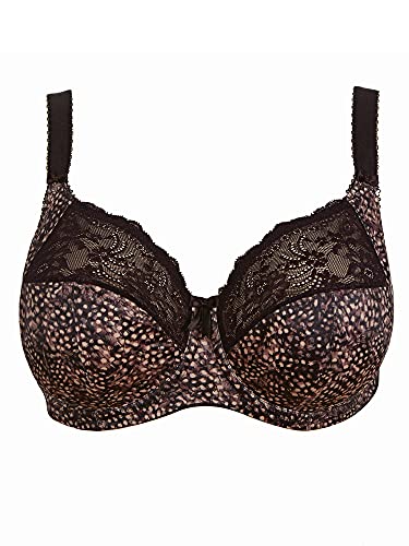 Elomi Womens Morgan Banded Underwire Stretch Lace Bra, Ebony, 32Gg Us #TOP3