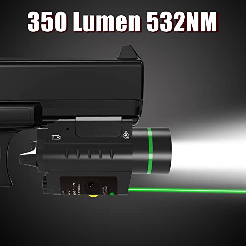 Uuq Shake Awake Mini Red Dot Sight With Green Laser Flashlight Combo #TOP5