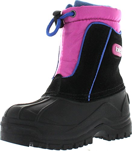 totes Boys Snow Drift Zip Size 12 Black/Fuchsia