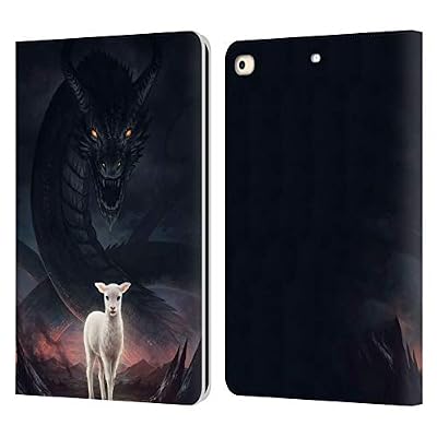 Head Case Designs Officially Licensed Jonas JoJoesArt Jödicke Lamm Gottes Wildlife 2 Leather Wallet Case Compatible with Apple iPad 9.7 2017 / iPad 9.7 2018