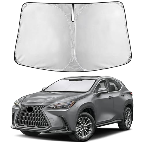 Image of EcoNour Windshield Sunshade Compatible for Lexus NX 2022-2024 2025 2026, Sun Visor for Front Windshield & Window Sun Shade Cover, UV Heat Blocker & Protector, Car Accessories
