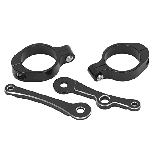 Support de phare de moto en aluminium noir durable pour tube 39mm-41mm - 8