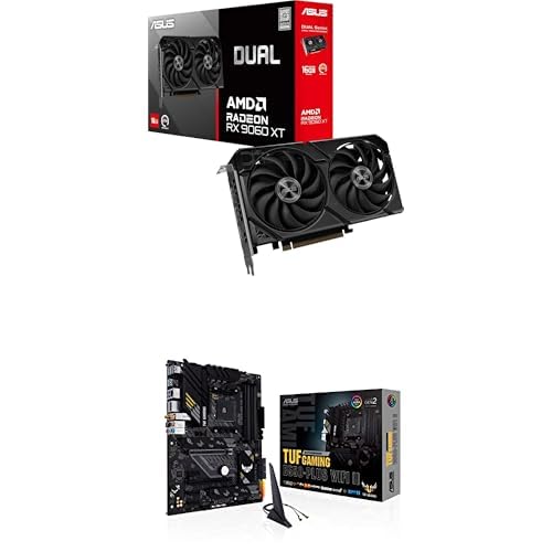 VGA + MB: DUAL-RX9060XT-16G + TUF GAMING B550-PLUS WIFI II