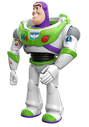 Pixar Interactables Buzz Lightyear parlanchín, habla con otros muñecos, figura de juguete con...