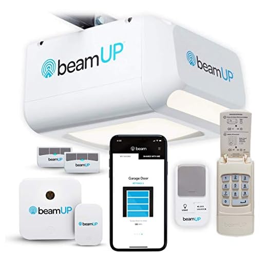 The Centurion - BU800 - Two Car Garage Door Opener, Smart Home Garage Opener - Alexa Enabled, Garage Security Sensors Included, No Subscription Fees - White