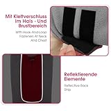 KONVINIT Hundepullover für Mittelgroße Hunde - Fleece Winddichter Winterpulli Hunde Wintermantel mit Doppelschicht und Reflektorstreifen,Hundemantel für Dackel