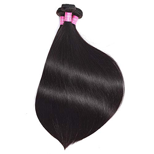 Fq Peruvian Straight Human Hair 1 Bundle 30 Inch Unprocessed Virgin 10A Human Hair Bundles Double Weft Straight Human Hair Extensions Weave Bundles 100G/Bundle Natural Color thumb #5