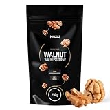 HiFood Walnusskerne H&auml;lften 250g 100% Nat&uuml;rliche gesch&auml;lte Waln&uuml;sse Reich an Omega-3 und Phosphor Ideal f&uuml;r vegane Ern&auml;hrung und gesunde Snacks