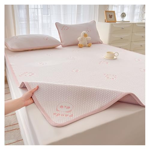 Drap rafraîchissant soie glacée 100x200 antidérapant avec surmatelas lavable en machine