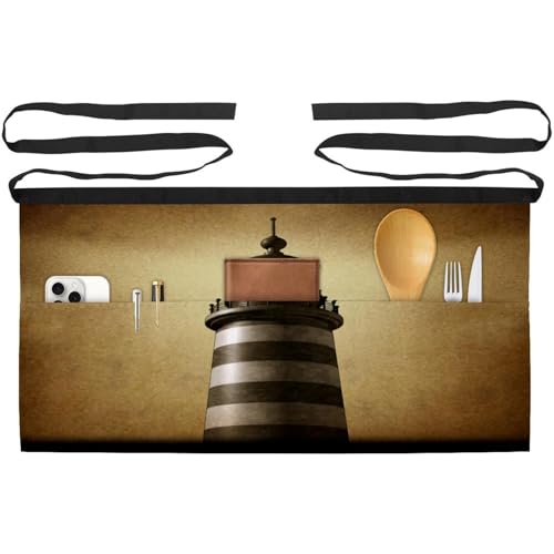 Tabliers courts de chef avec poches pour serveur restaurant bistrot et cuisine maison