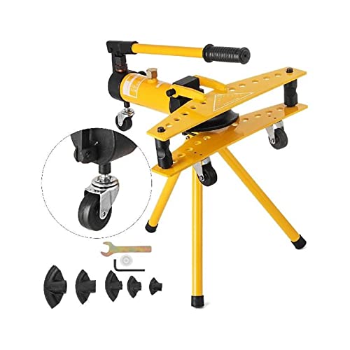 GTHTUHFD Dobladora De Tubos Hidráulica Manual Integral Swg-1 De 13-34 Mm De Diámetro con Kit De 6 Matrices, Herramienta Multifunción para Doblar Tubos De Cobre Y Acero De 10 Toneladas.