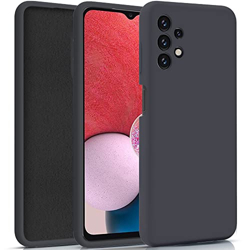 PULEN Funda de Silicona para Samsung Galaxy A13 4G, Funda Protectora a Prueba de Golpes, Delgada, Suave, Elegante - Negro Cover