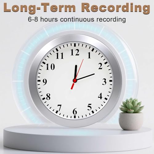 HKFUG 1080P HD Mini Camera Wall Clock Cameras with Motion Detection Indoor Security Hidden Cam Pet Camera for Home/Office, No Wi-Fi by HKFUG - Image 6