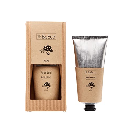 beeco STORE Handcreme | mit 25% Sheabutter | Öko Handcreme für Sehr Trockene Hände | Intensive Pflege | Enthält Glycerin und D-Panthenol | regenerierendes Handbalsam für Sie | 70 ml (Acai)… Cover