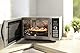 SHARP 843 INW Mikrowelle mit Grill & Heißluft – 25 L, 900 W, 10 Automatikprogramme, Edelstahl-Garraum, LED-Display, Kindersicherung, Energiesparmodus, Silber/Schwarz
