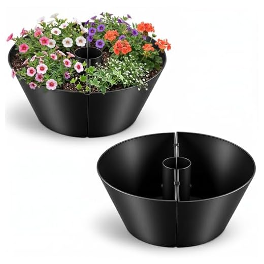 LemonRoad Reusable Metal Umbrella Planter