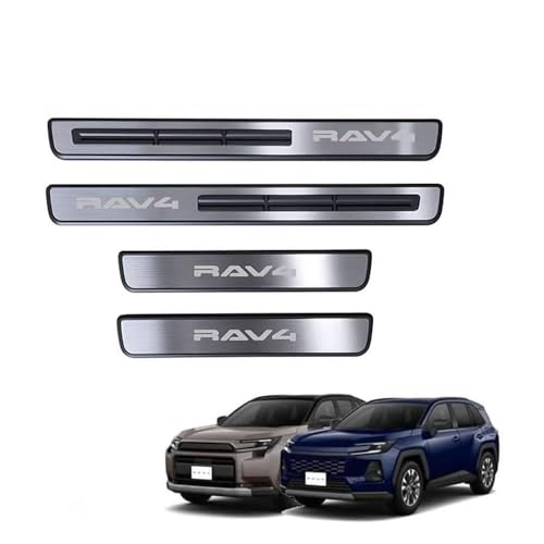 FOR �V�^ RAV4 XA60 6��� 60�n�i2025�N12��~���s�j��p�̃E�F���J���h�A�~���X�g���b�v �X�e�����X�X�`�[���� ���h�~ �ϏՌ� �ϖ��Ր��ی�X�g���b�v �Ԃ̃h�A�����ی�y�_�� 4 �p�b�NRAV4 XA60�A�N�Z�T���[