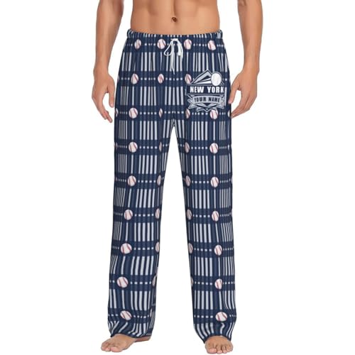 Custom Plaid Pajama Pants for Men Personalized Soft Sleepwear Add Your Name Funny Home Pants