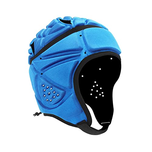 Rugby Headgear Protection, Soft Padded Helmet Flag, Adjustable Head Protector Training for Lacrosse Soccer Goalkeeper Paintball Football, Helmet Goalie Support for Youth Adults