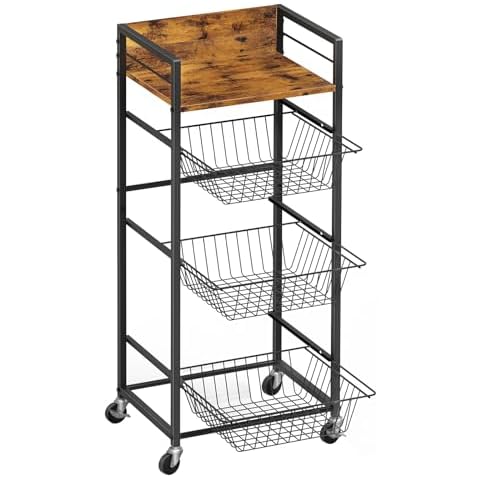 Shinoske 4 Tier Fruit Vegetable Rack Cover