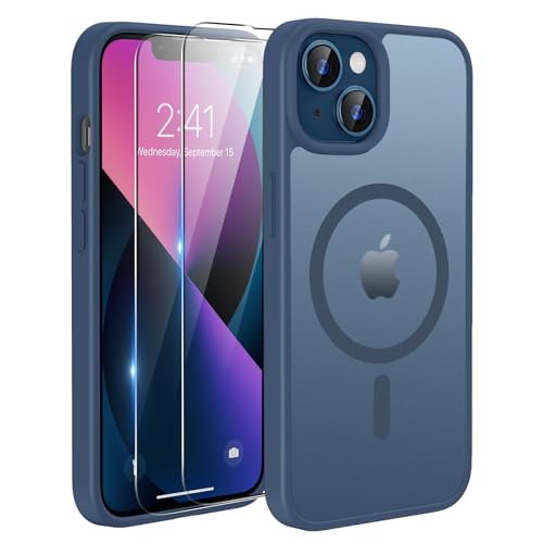 Protezione robusta: Premium robusto dura posteriore back e morbido silicone flessibile TPU cover case paraurti custodia della conchiglia offre un'eccellente protezione resistente agli impatti. Le lunette sollevate proteggono lo schermo e gli obiettivi della fotocamera dalle superfici quando vengono posizionati faccia in giù. I protettori di schermo in vetro temperato inclusi nel pacchetto proteggono lo schermo da graffi, urti, gocce, polvere e impatti.
