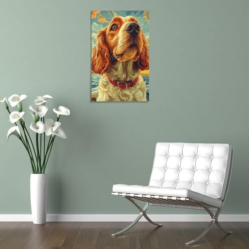 Toile Labrador Retriever affiche pour habiller un mur vide de salon