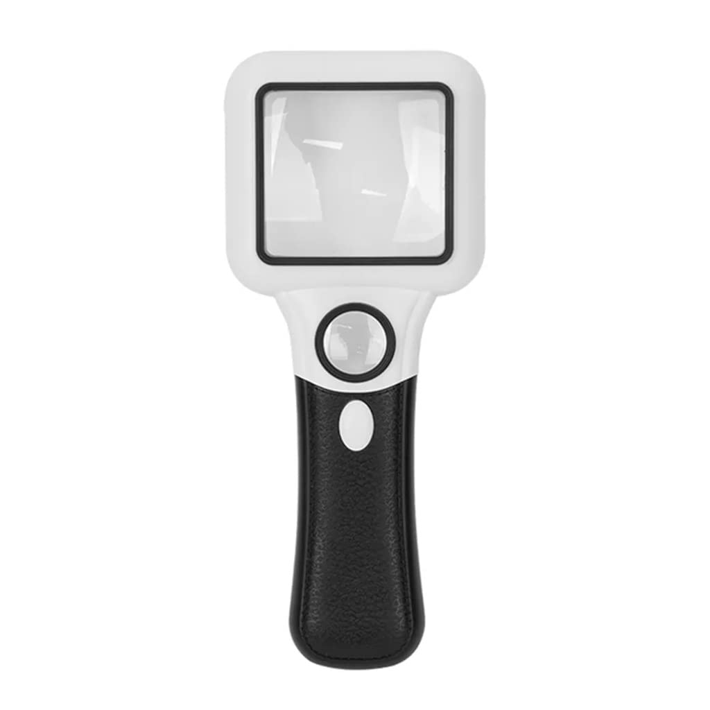 HTTGDGDH Reading Light Magnifying Glass With Light Magnifying Glass Jewelry Inspection Notes Handheld Tool Repair Magnification