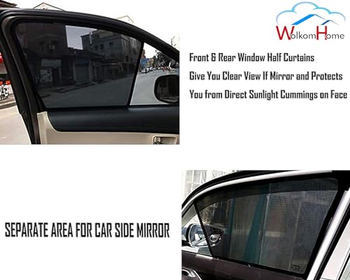 Image of WolkomHome Car Accessories Fix Curtain Window Shades Half Curtains Sunshade for Punch Ev 2024