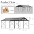 RTDTD 12X22FT Metal Carport Outdoor Carport Canopy Heavy Galvanized Garage Car Shelter with Enhanced Base and Roof, Duty Garage Shelter for Cars Boats Pickups Trucks