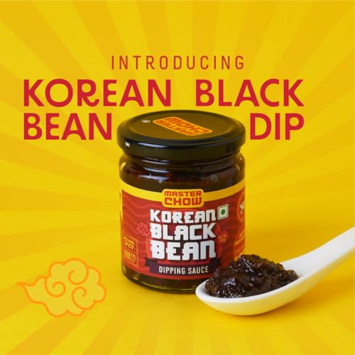Image of MasterChow Black Bean Dip | Dipping Sauce | Fermented Black Bean Sauce | Ready-to-Eat | Serves 4-5 (200gm) (Pack of 3)